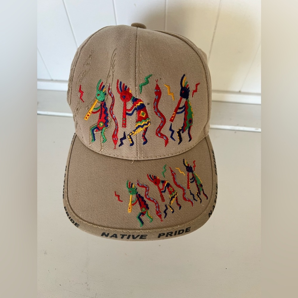 Native Pride Hat Strap Back Dance Embroidered - image 1